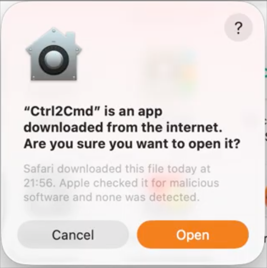 Drag into Applications